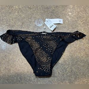 NWT- Pilyq Black city of stars bikini bottom